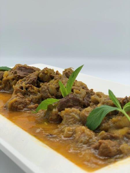 persian lamb and rhubarb stew