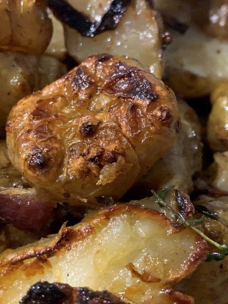 Crispy Jerusalem Artichokes with Thyme Butter