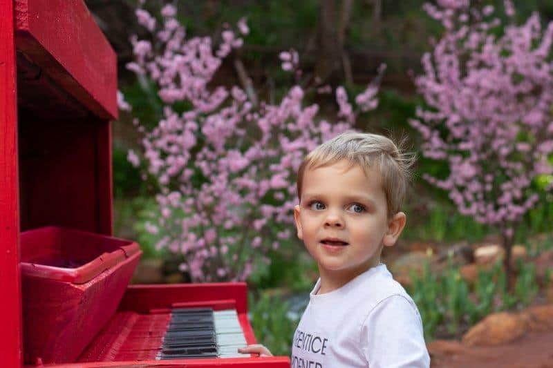 The red pianos which spotted around the place are great place for a photo